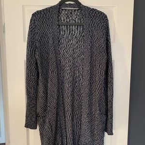 Athleta navy sweater wrap size med